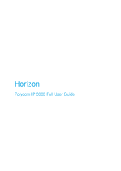 Horizon Fitness Polycom IP 5000 Full User Manual