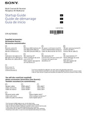 Sony STR-AZ7000ES Startup Manual