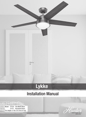 Hunter 51571 Installation Manual