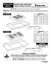 Maytag CGC2430 Installation Manual
