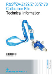 Rohde & Schwarz ZV-Z170 Technical Information