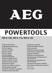 AEG WS 6-100 Original Instructions Manual