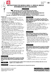 Ingersoll-Rand BIDS-15 Instructions Manual