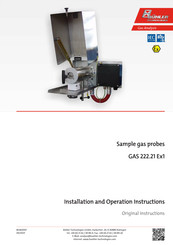 Bühler technologies GAS 222.21 E 2 Series Installation And Operation Instruction Manual