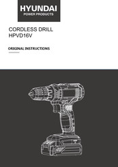 Hyundai power products HPVD16V Original Instructions Manual