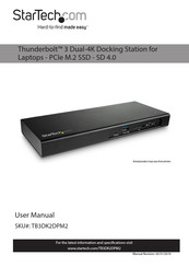 StarTech.com TB3DK2DPM2 User Manual