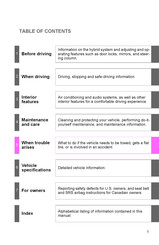 Toyota HIGHLANDER HYBRID 2011 Manual