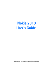 Nokia 2310 User Manual