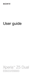 Sony Xperia Z5 User Manual