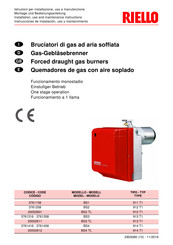 Riello Gulliver BS3 Installation, Use And Maintenance Instructions