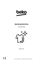 Beko BAW 100 User Manual