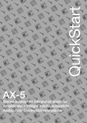 Advance Acoustic AX-5 Quick Start Manual