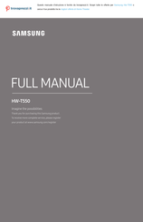 Samsung HW-T550 Full Manual