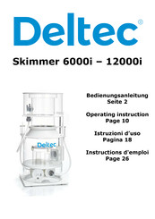Deltec Skimmer 9000i Operating	 Instruction