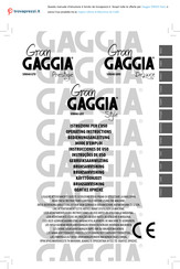 Gaggia RI8423 Nero Operating Instructions Manual