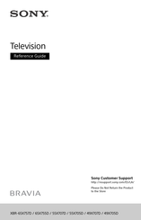 Sony Bravia XBR-65X757D Reference Manual