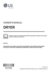 LG DF22WV2RE Owner's Manual