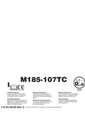 Husqvarna M185-107TC Instruction Manual