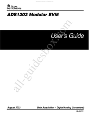 Texas Instruments ADS1202EVM User Manual