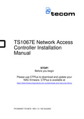 TECOM TS1067E Manual