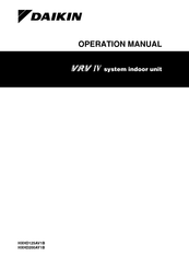 Daikin VRV IV HXHD125AV1B Operation Manual
