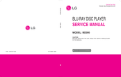 LG BD390 -  Blu-Ray Disc Player Service Manual