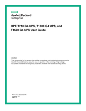 HP HPE T1500 G4 User Manual