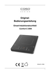CASO DESIGN Comfort C 2000 Original Operating Manual