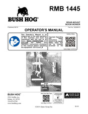 Bush Hog RMB 1445 Operator's Manual