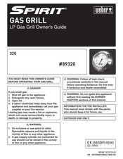 Weber Spirit 89320 Owner's Manual