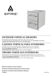 KitchenAid SPIRE 780-0016B Installation Instructions And Use & Care Manual
