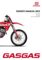 GAS GAS MC 250F 2022 Owner's Manual