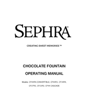 Sephra CF44R4.CONVERTIBLE Operating Manual