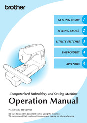 Brother SE1800 Operation Manual