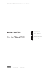 Fronius NF 313 Installation Instructions Manual