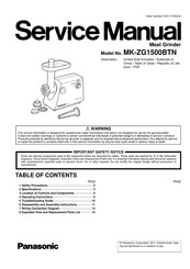 Panasonic MK-ZG1500BTN Service Manual