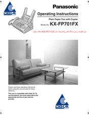 Panasonic KX-FP711CX Operating Instructions Manual