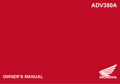 Honda ADV350A Owner's Manual