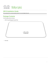 Cisco Meraki GR10 Installation Manual