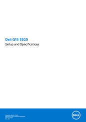 Dell G15 5520-4132 Setup And Specifications