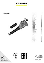 Kärcher LB 930/36 Bp Manual