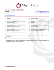 SightLine 3000-OEM Startup Manual