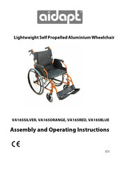 Aidapt VA165SILVER Assembly And Operating Instructions Manual