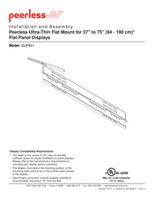 peerless-AV SUF651P Installation And Assembly Manual