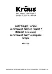 Kraus Britt KPF-1690-KSD-53SFACB Installation Manual