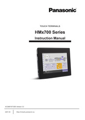 Panasonic HM 700 Series Instruction Manual