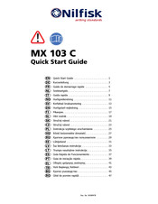 Nilfisk-Advance MX 103 C Quick Start Manual