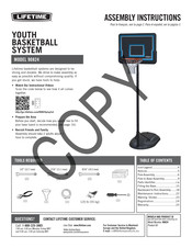 Lifetime 90824 Assembly Instructions Manual