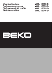 Beko WML 15085 D Manual