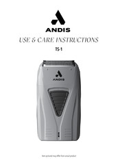 Andis TS-1 Use & Care Instructions Manual